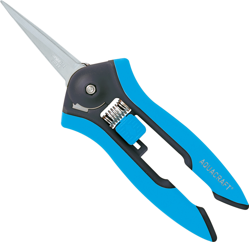 Precision pruning shears for bonsai and herb gardening