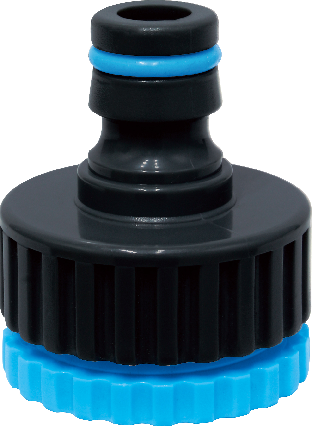 Tap-to-hose connector with reliable plastic construction