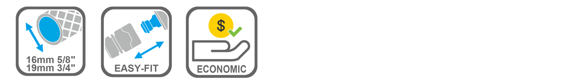 Durable plastic hose adaptor for everyday watering use