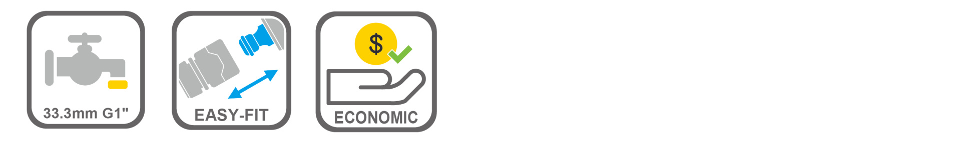 Garden hose connector for secure tap connection