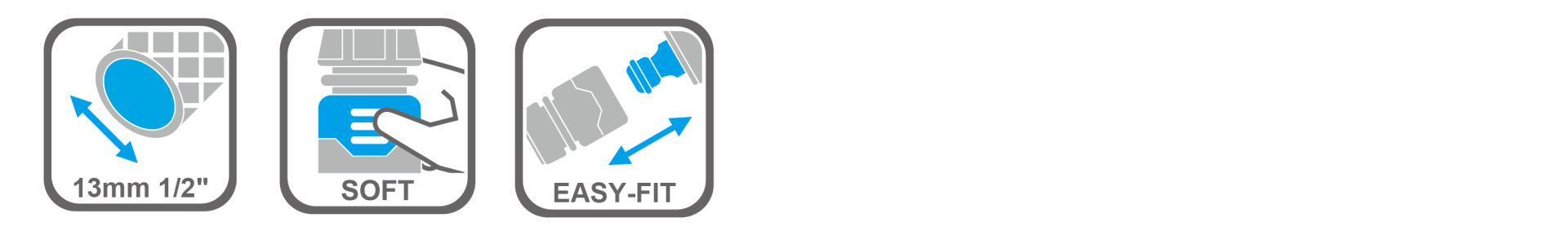 Durable garden hose fitting with comfortable clamping nut design