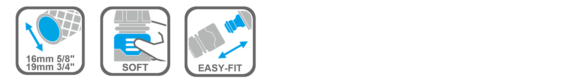 Durable garden hose fitting with comfortable clamping nut design