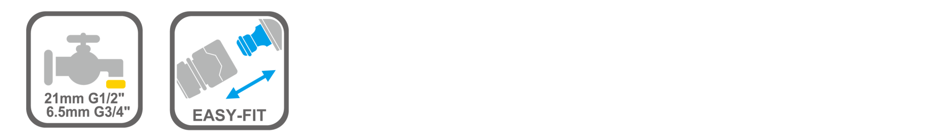 Durable plastic hose adaptor for garden use