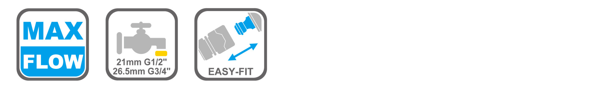 Durable plastic hose connector for garden use