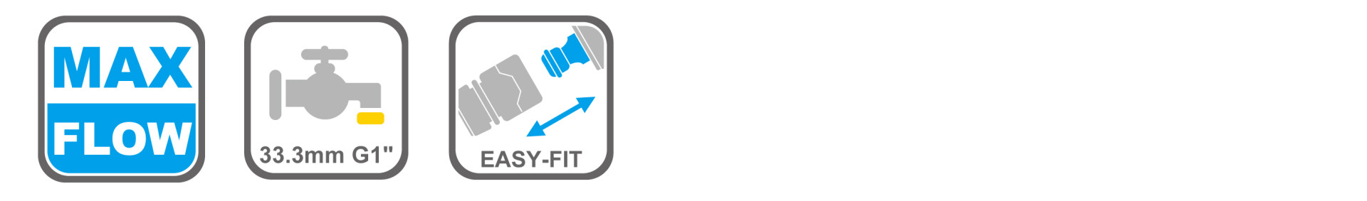 Tap connector with internal screw thread and male adaptor