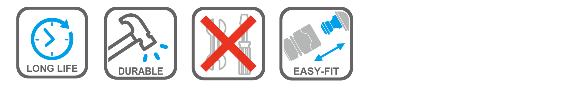 Durable plastic and steel hose holder for up to 45m hose